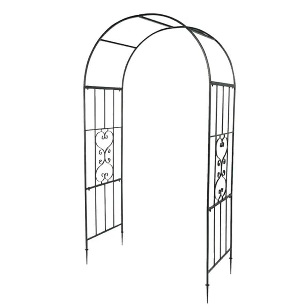 46.65 in. x 22.05 in. x 87.2 in. Arc Roof Wrought Iron Arch Plant Climbing Arbor price history on PriceWatchPro