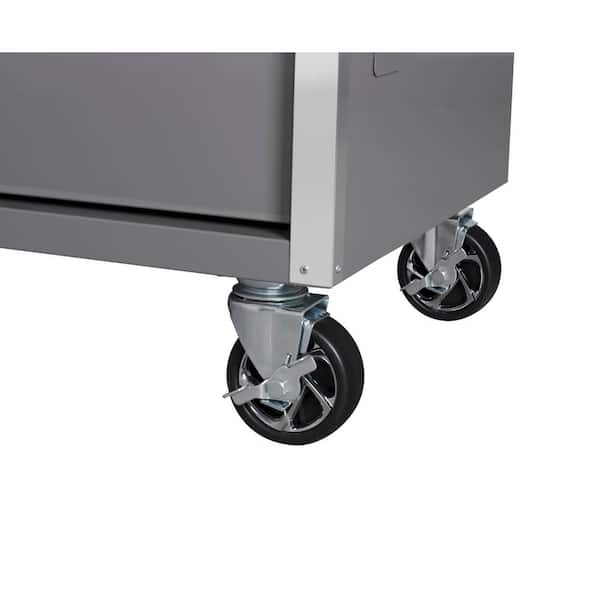 Tool Storage 52 in. W Standard Duty Gloss Gray Mobile Workbench Tool Chest