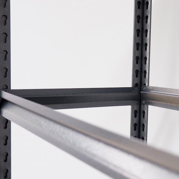 Stronghold Garage Gear Heavy Duty 5-Shelf Metal Rack Wire Decking in Textured Gray, 1000lb per Shelf 023526