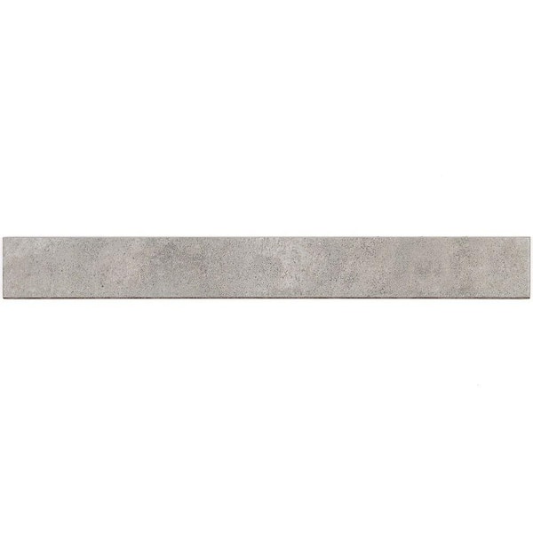 Malaga Greige 3 in. x 24 in. Honed Porcelain Wall Bullnose Tile
