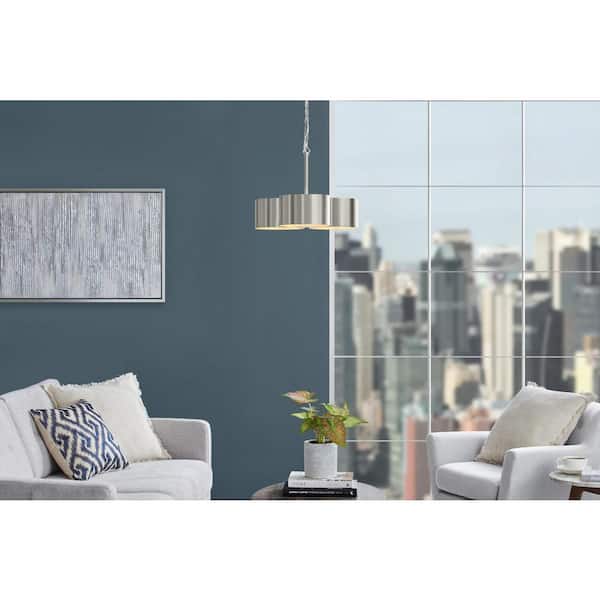 3LT/3 Shade Pendant matte black, aged brass inside