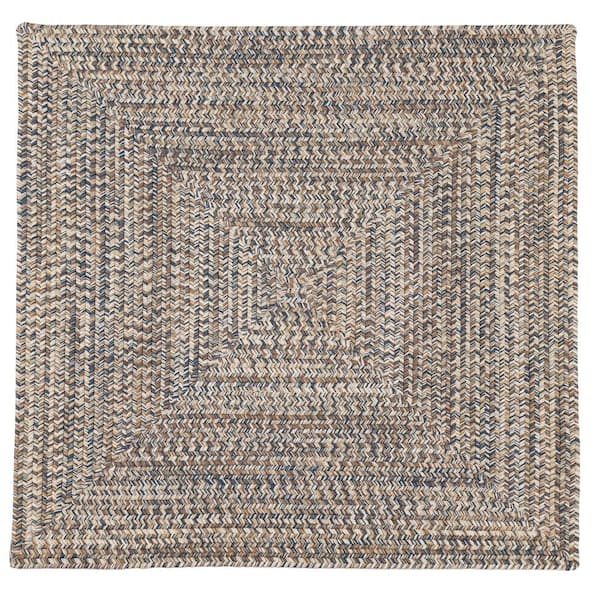Home Decorators Collection Wesley Lake Blue 6 ft. Square Tweed Indoor/Outdoor Area Rug