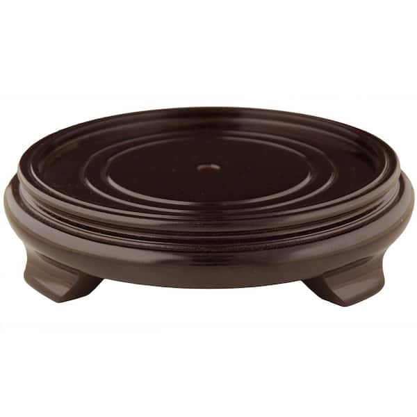 Red Lantern Rosewood 5 in. W Decorative Round Stand