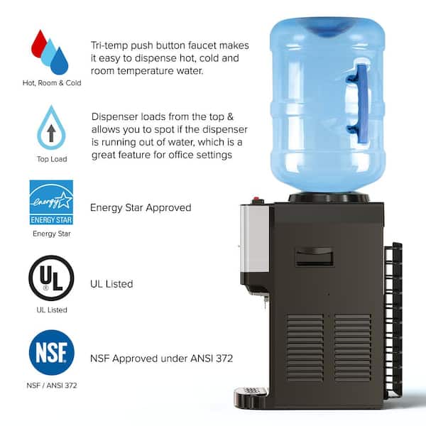 Top Loading Table Electric Hot &Cold Water Cooler Dispenser Home Office Use  110V