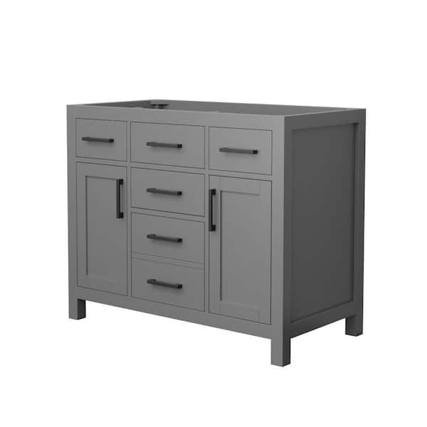 Beckett 41 in. Bath Vanity Cabinet without Top in Dark Gray