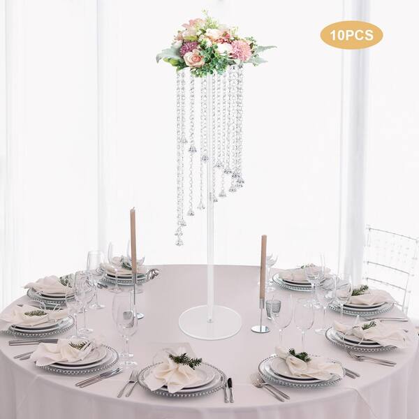 Acrylic Clear Wedding Centerpiece Column Flower Stand (Set of 10) YYBSH