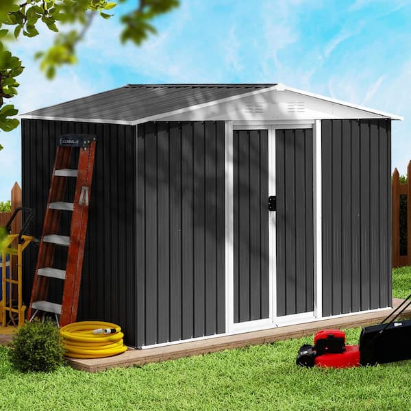 ToolCat 8 ft. W x 6 ft. D Aluminum Alloy Frame Shed with Sliding