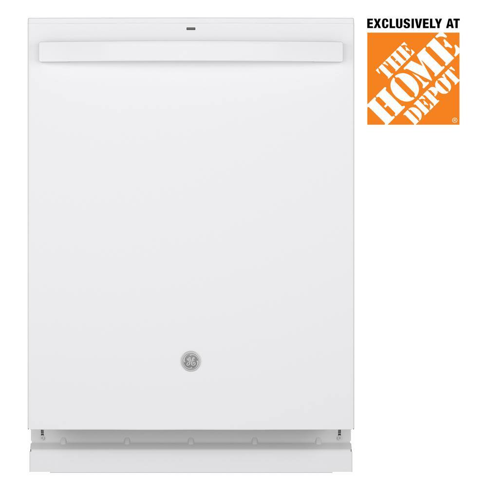 GE Adora 24 in. White Top Control BuiltIn Tall Tub Dishwasher with 3rd