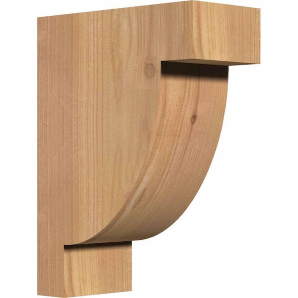 Ekena Millwork 5-1/2 in. x 12 in. x 16 in. Western Red Cedar Alpine Smooth Corbel