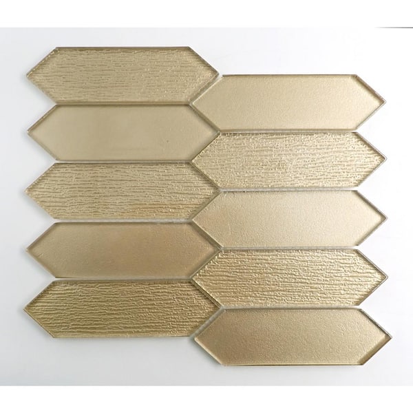 Emser Picket 11-Pack Honey Glass Border Tile (10-in x 10-in)