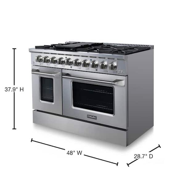 5.9 cu. ft. Double Oven Electric Range in Stainless Steel