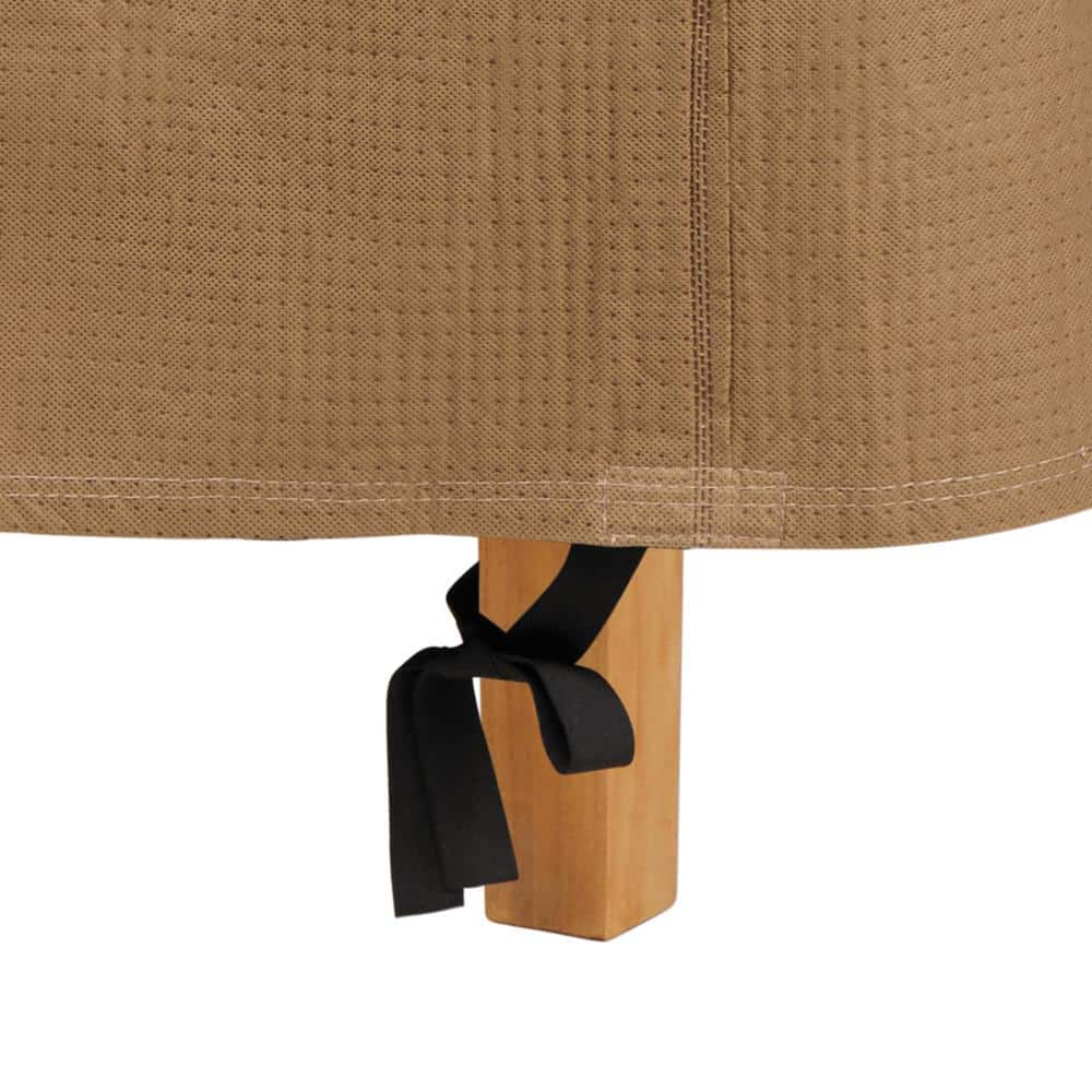 Essential Water-Resistant Brown Patio Table and Chair Set Cover