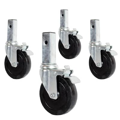 MetalTech 8 In. Scaffold Caster Wheel (4-Pack)-M-MBC8K4 - The Home Depot