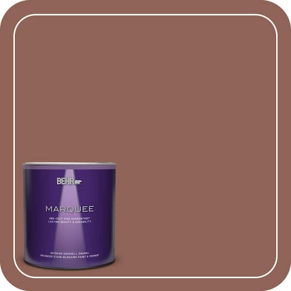 BEHR MARQUEE 1 qt. #BXC-57 Raw Sienna Eggshell Enamel Interior Paint & Primer