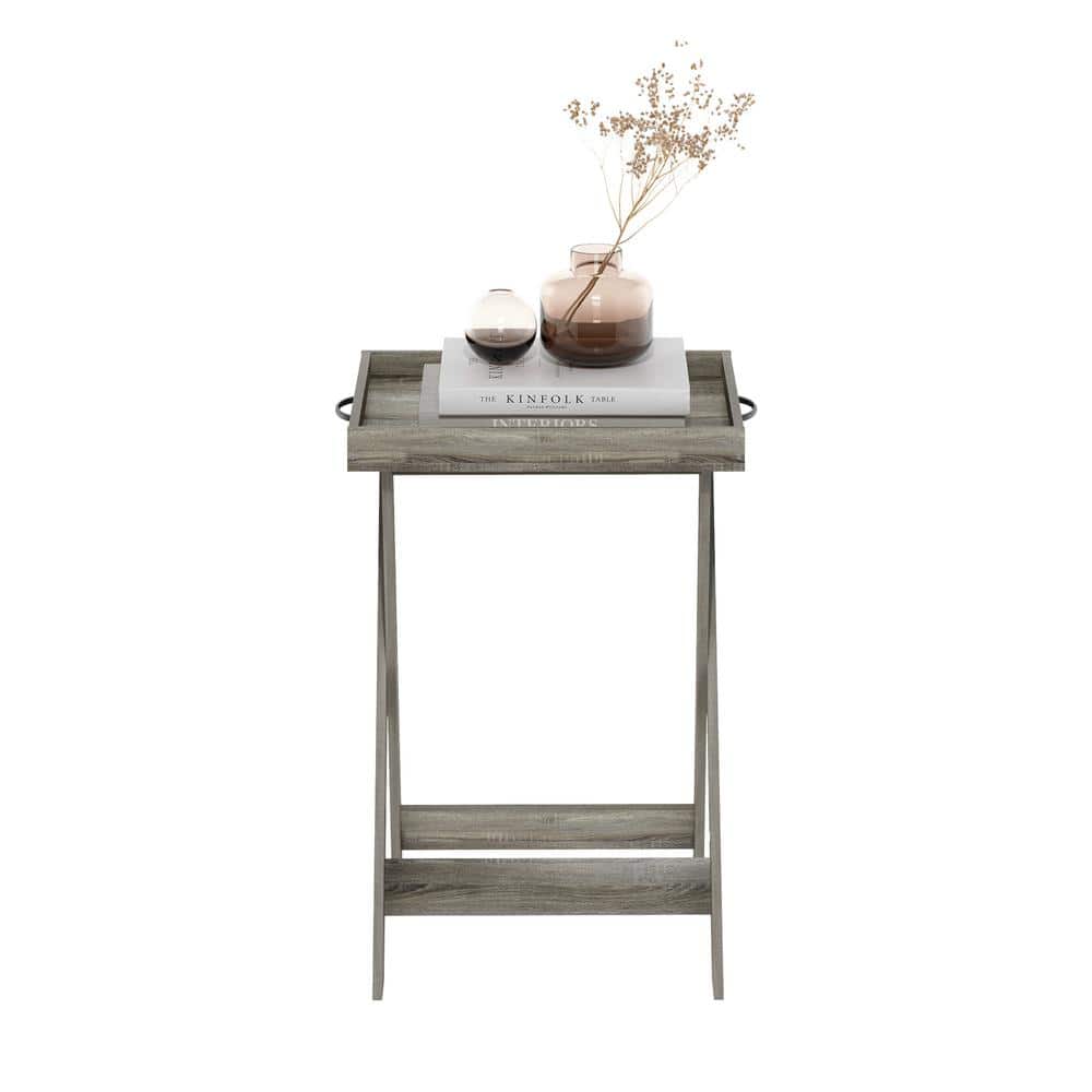 French Oak Classic Removable Tray Outdoor Tray Table