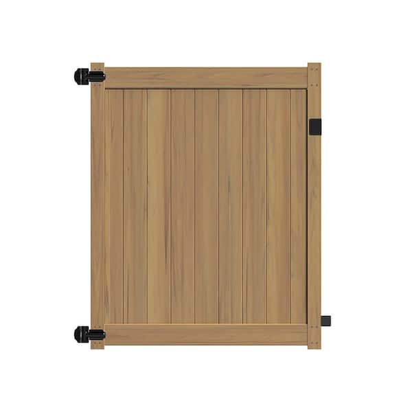 Barrette Outdoor Living Carlsbad 4 ft. W x 6 ft. H Cypress Vinyl Un-Assembled Fence Gate