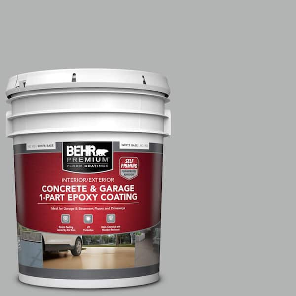 5 gal. #PPU26-08 Silverstone Self-Priming 1-Part Epoxy Satin Interior/Exterior Concrete and Garage Floor Paint