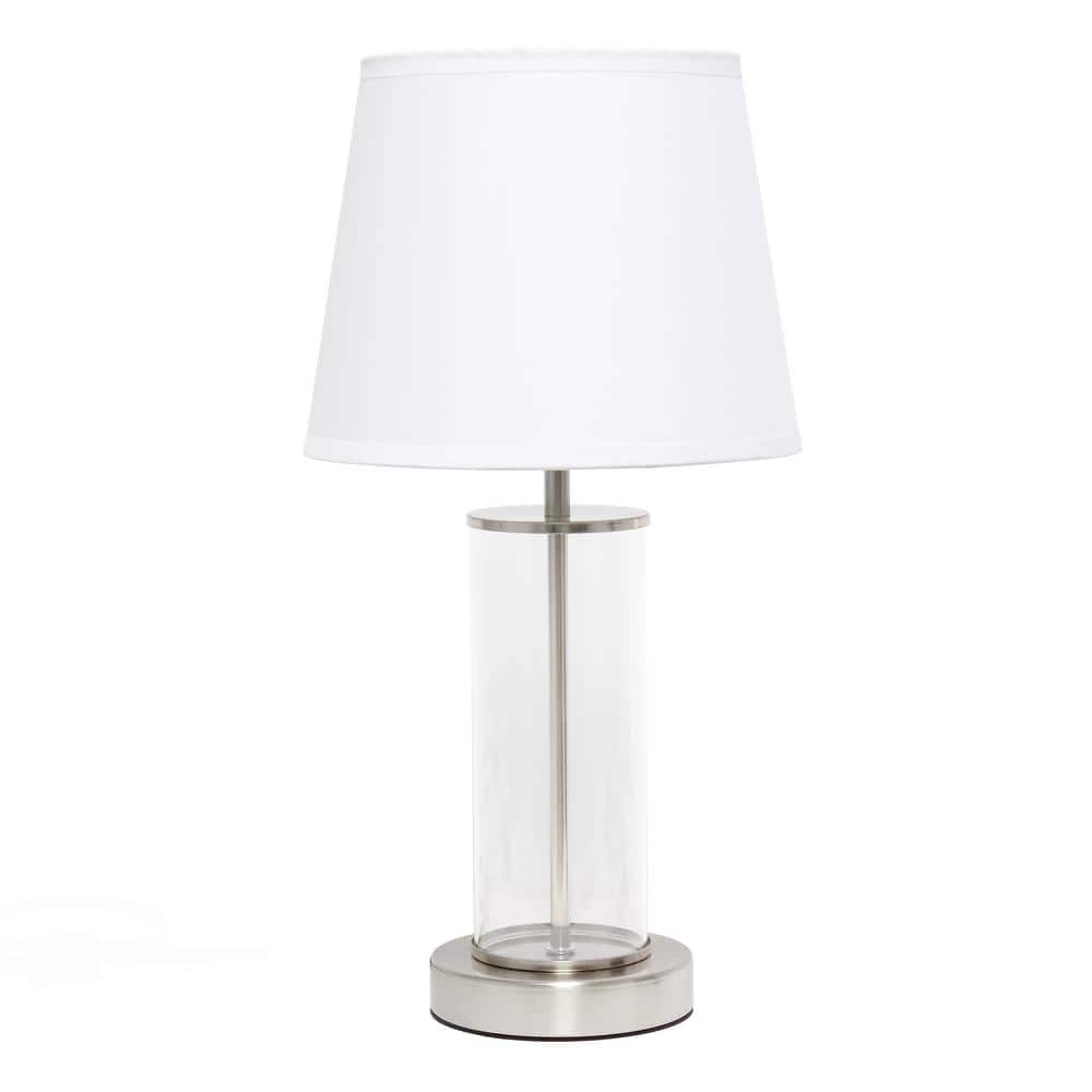 https://images.thdstatic.com/productImages/d93e4cbc-a176-482d-b1ec-4a7cc5a0cd2e/svn/brushed-nickel-clear-glass-white-shade-simple-designs-table-lamps-lt2081-bsw-64_1000.jpg