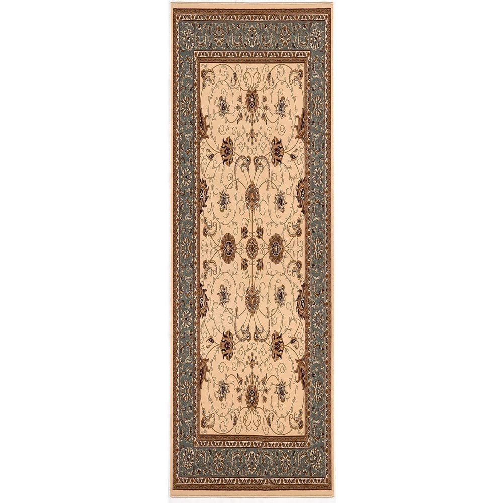 "Majestic 2' x 25' (Exact Size: 2'3"" x 25') Persian Indoor Runner Rug, Beige Blue, Traditional" price history on PriceWatchPro