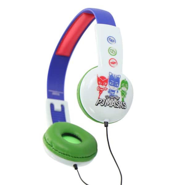 PJ Masks Kid-Safe Blue Multicolor Wired Over The Ear Headphones