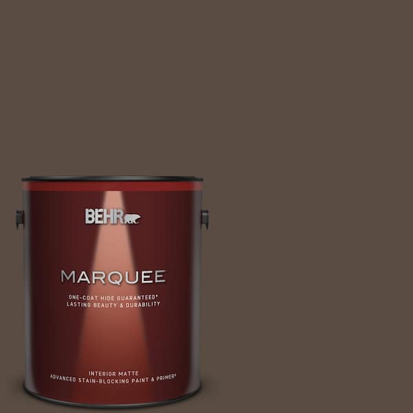 BEHR MARQUEE 1 gal. #MQ2-39 Rare Wood One-Coat Hide Matte Interior Paint & Primer