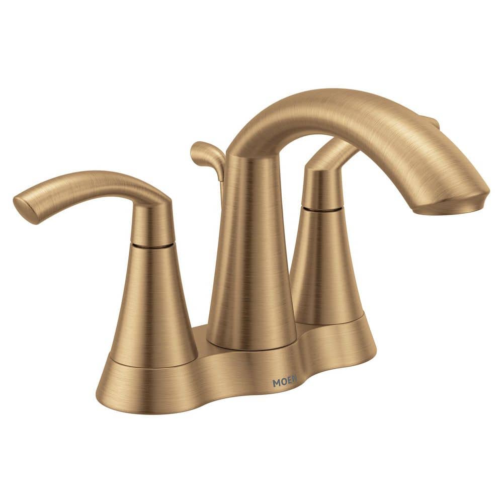 MIEUX☆ MOEN Glyde 2-Handle High Arc Centerset Bathroom Faucet, Bronzed