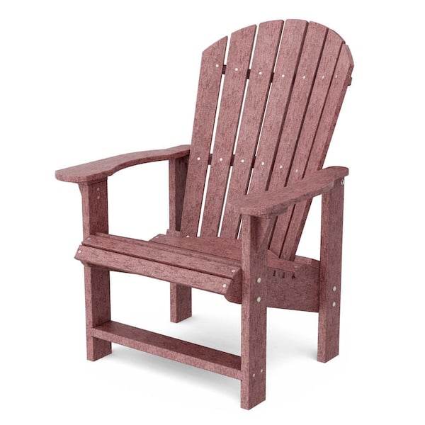 WILDRIDGE Heritage Cherrywood Plastic Outdoor Upright Adirondack Chair LCC 112 CW The Home Depot