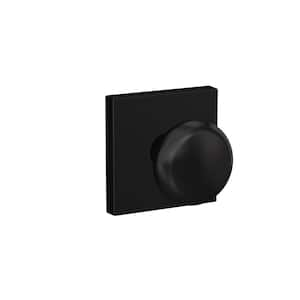 Schlage Bowery Matte Black Hall/Closet Passage Interior Door Knob