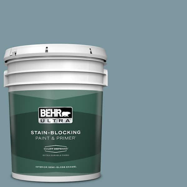 BEHR ULTRA 5 gal. #530F-5 Waterscape Extra Durable Semi-Gloss Enamel Interior Paint & Primer