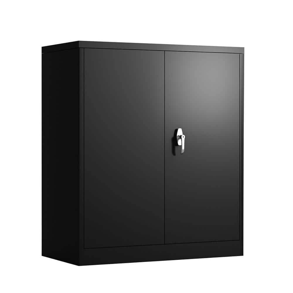 Hephastu 36 in. W x 41.6 in. H x 18 in. D Metal Storage Cabinet with 2 ...