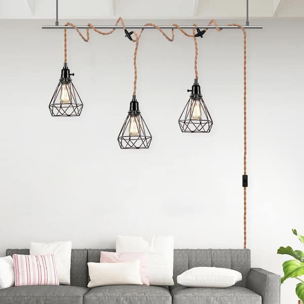 plug in hanging lamps home depot