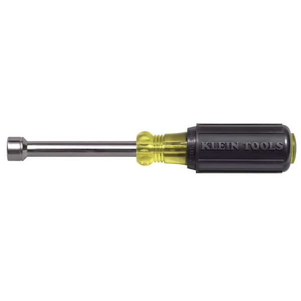 Klein Tools 10 mm Nut Driver with 3 in. Hollow Shaft- Cushion Grip Handle
