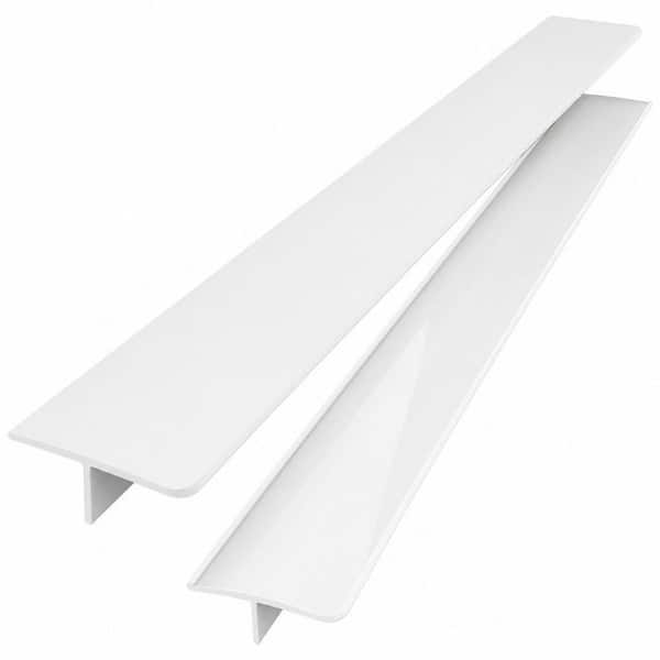 2-Pack 25 in. L White Silicone Stove Counter Gap Cover, Stove Gap Filler, Heat Resistant Gap Guards, Dishwasher Safe
