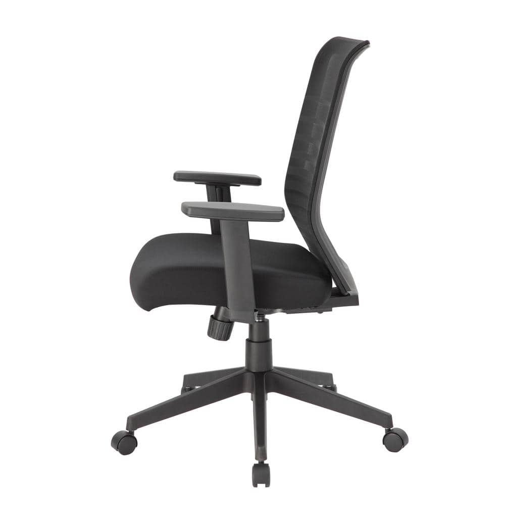 Synchro-Tilt Mesh Task Chair with Adjustable Arms - Black