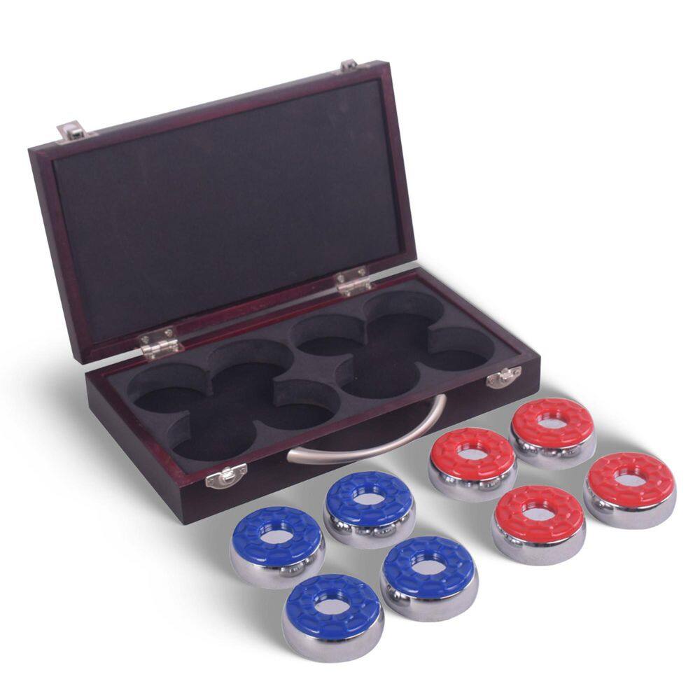 Shuffleboard Pucks with Case (Set of 8)