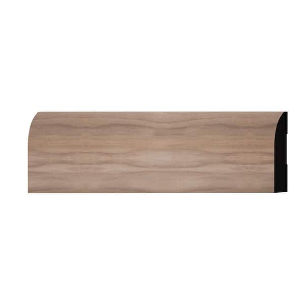 Ekena Millwork WM713 0.56 in. D x 3.25 in. W x 6 in. L Wood (Walnut) Baseboard Moulding Sample