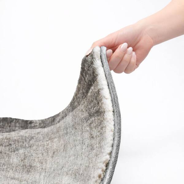 Dream Shag Premium Machine Washable Abstract ADS667 Gray 9 ft. x 12 ft. Area Rug