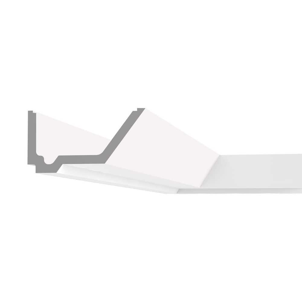 EAN 5414433005658 product image for 5-1/2 in. x 2-7/8 in. x 78-3/4 in. Primed White Plain Polyurethane Crown Mouldin | upcitemdb.com