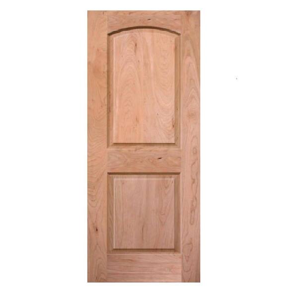 Krosscore 2-Panel Arch Top Honeycomb Core Cherry Wood Single Prehung Interior Door