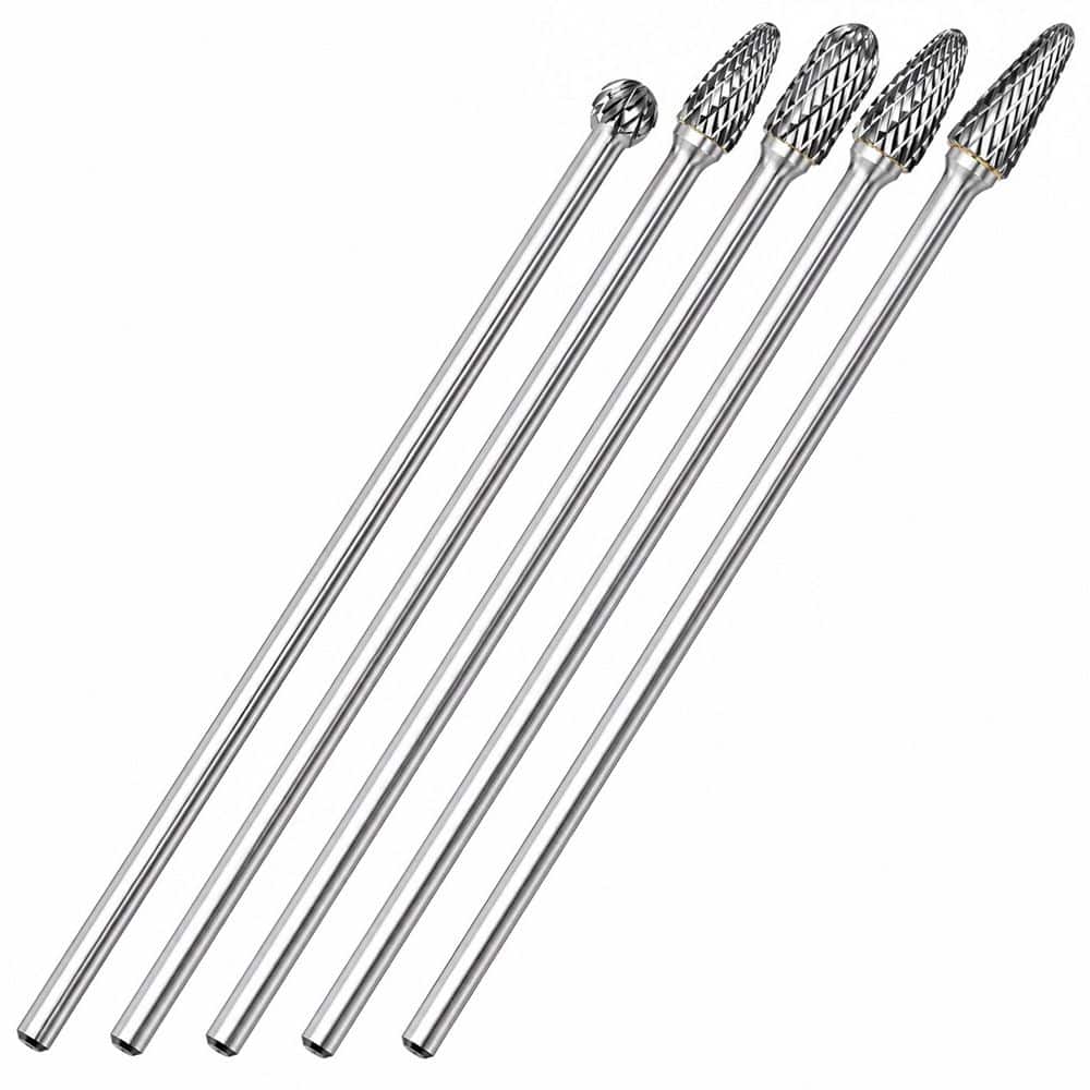 6.2 in. Extra-Long Double-Cut Tungsten Carbide Rotary Burr Set with 1/4 in. Shank (5-Piece) price history on PriceWatchPro