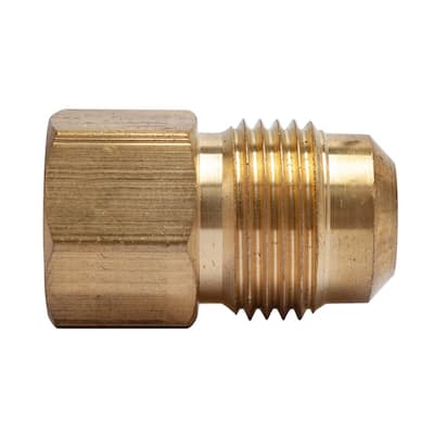 Dixon 41FL-6 Brass Long Nut Flare Fitting 3/8 Tube 5/8-18 Straight 