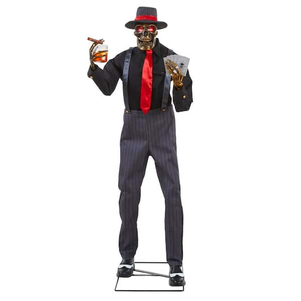 6.5 ft. Grave & Bones Animated LED Jack of Spades