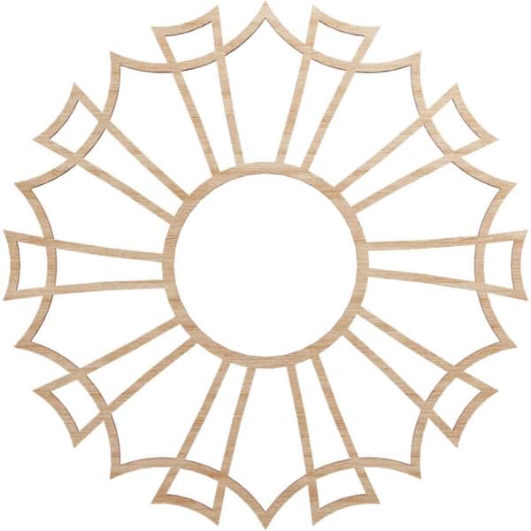 Ekena Millwork 0.25 in. x 6.375 in. x 18 in. Wood Medallion Moulding