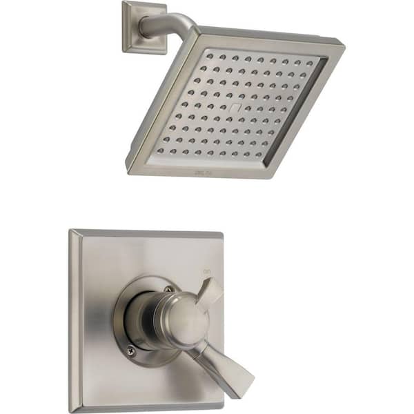 Delta Dryden 1-Handle Wall-Mount Shower Faucet Trim Kit in Stainless (Valve Not Included)