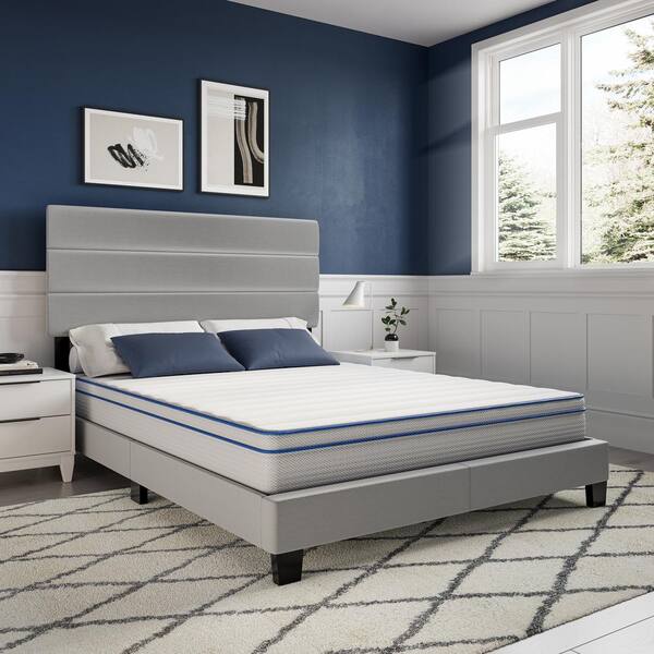 Nautica Revive Queen Size, Medium Hybrid Innerspring, 8 in. Mattress, Quilted Memory Foam Cover