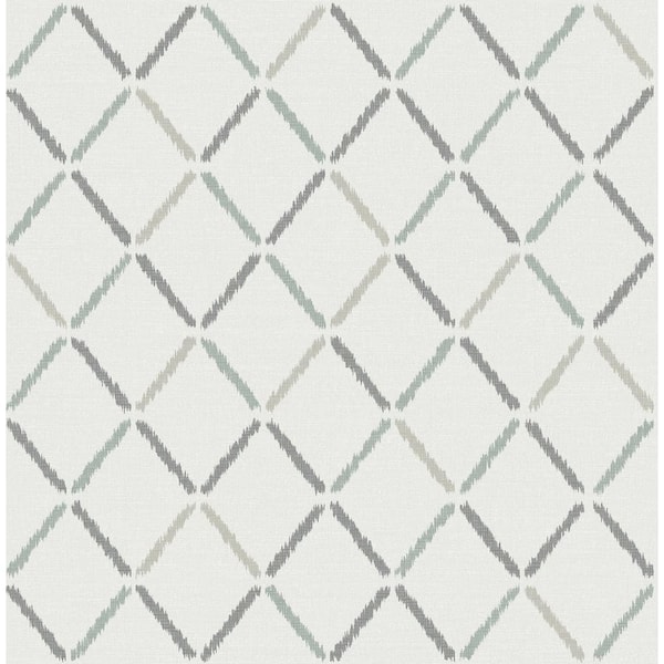 A-Street Prints Allotrope Grey Linen Geometric Paper Strippable Roll (Covers 56.4 sq. ft.)