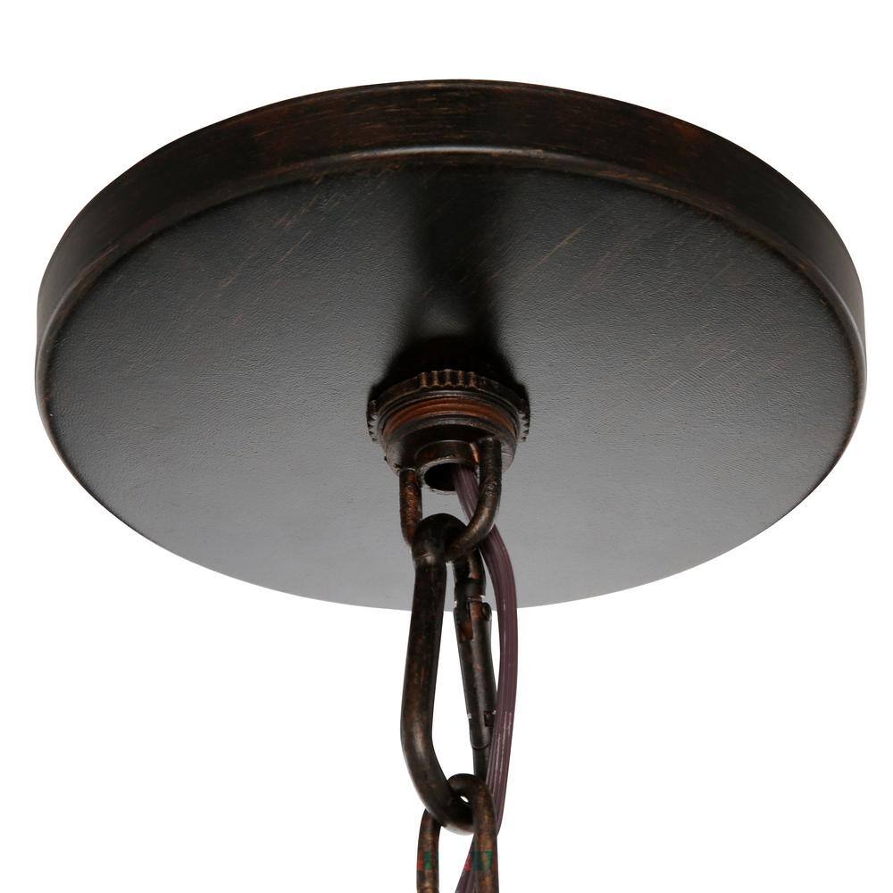 English Bronze Mini Chandelier with Clear Glass Beads