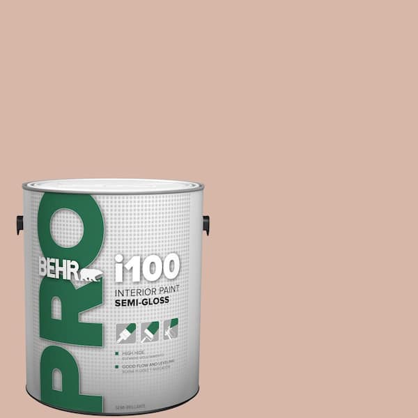 BEHR PRO 1 gal. #S190-3 Sedona Pink Semi-Gloss Interior Paint