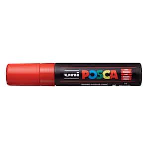PC-17K Extra Broad Rectangular Chisel Paint Marker, Red