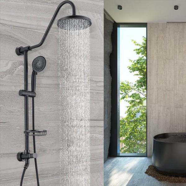 Single Handle 2-Spray Shower Faucet 2.5 GPM with Drip Free in. Oil-Rubbed Bronze with Head Shower and Hand Shower